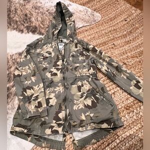Old Navy Girls Floral Hooded Jacket l 8